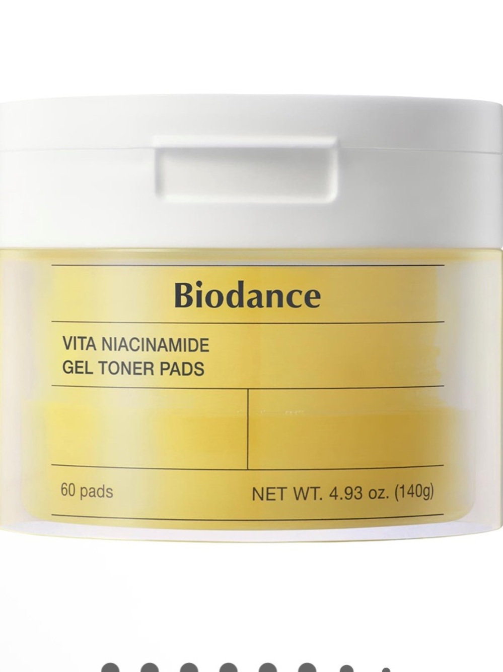Biodance Vita Niacinamide Gel Toner 60 Pads